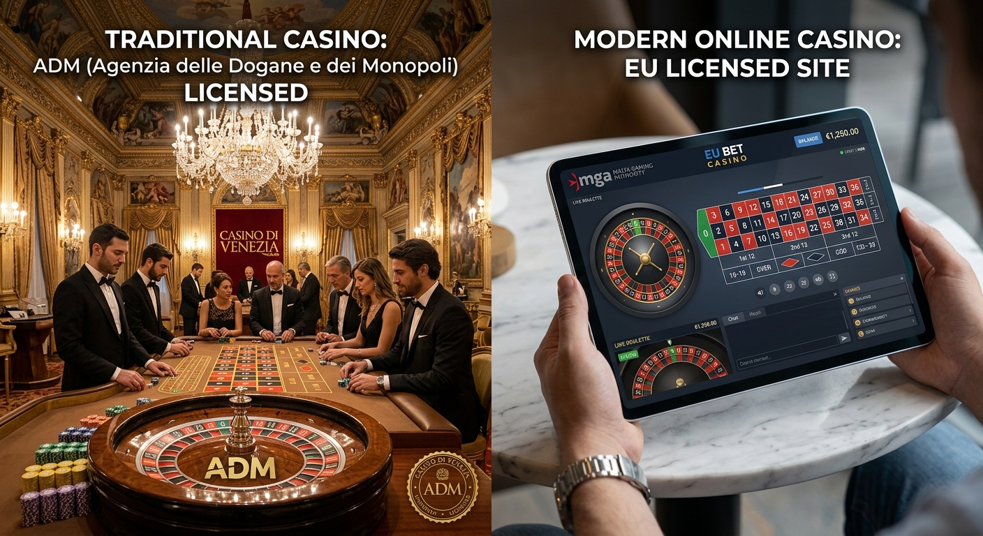 Differenze tra casinò ADM e siti con licenza europea - migliori casino online europei